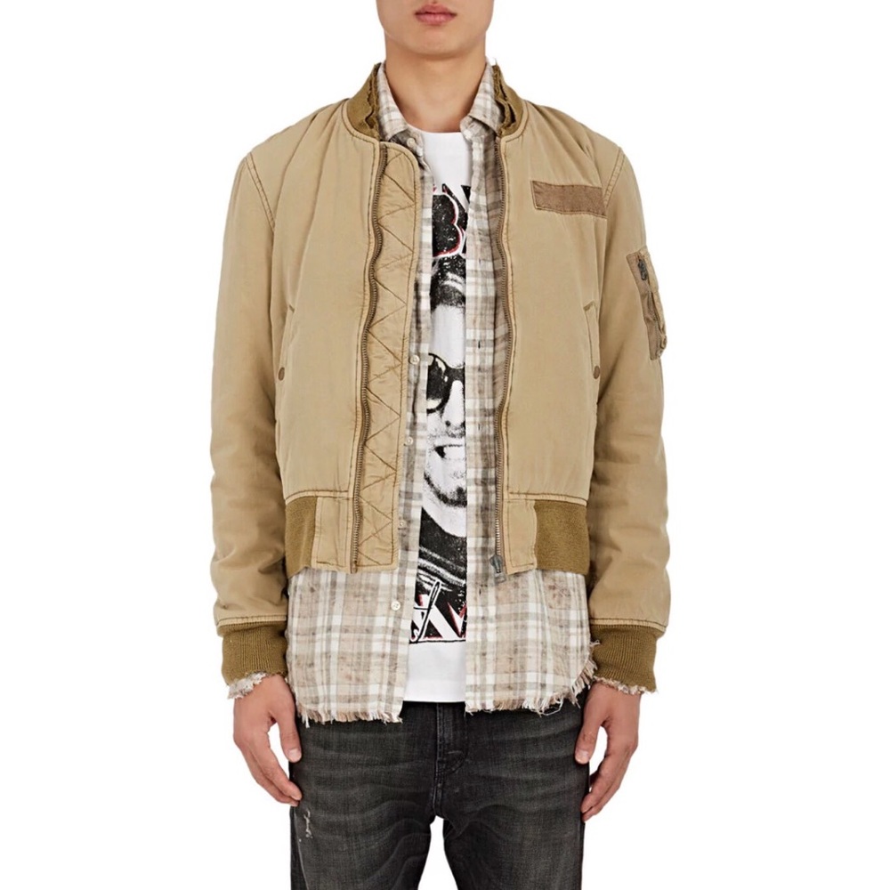 R13 Insulated Cotton Flight Jacket